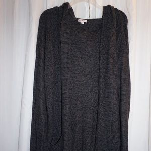 Merona - oversized black and gray sweater